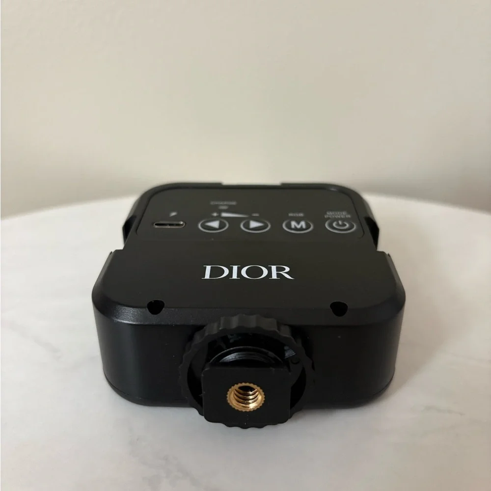 Dior Black Frame LED Clip Light with White Panel